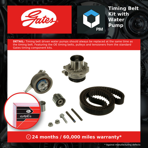 Timing belt water pump kit - timing, &
