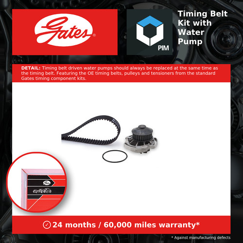 Timing belt water pump - belt, kit