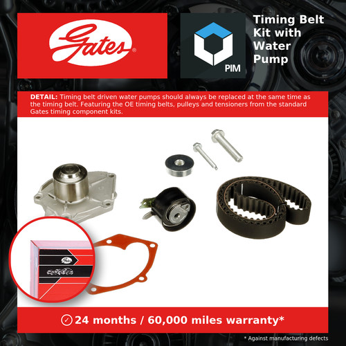 Timing belt water - belt, pump