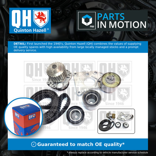 Timing belt water - &, pump