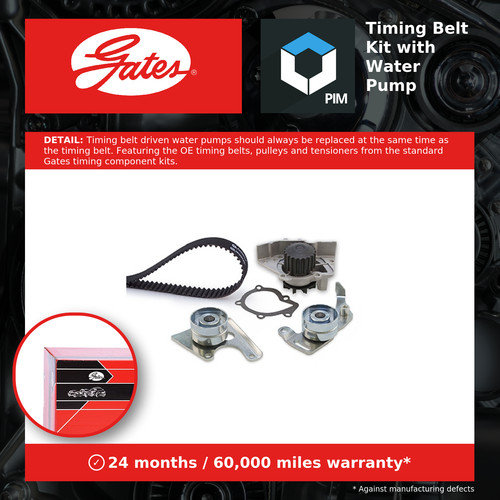 Timing belt water pump - belt, kit