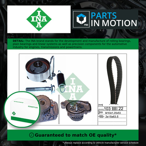 Timing belt water pump - water,