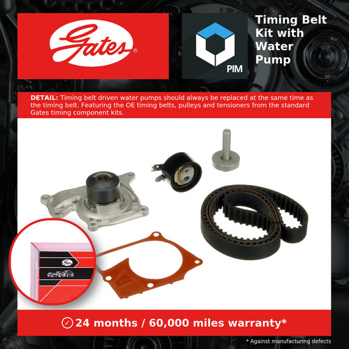 Timing belt water pump kit - timing,