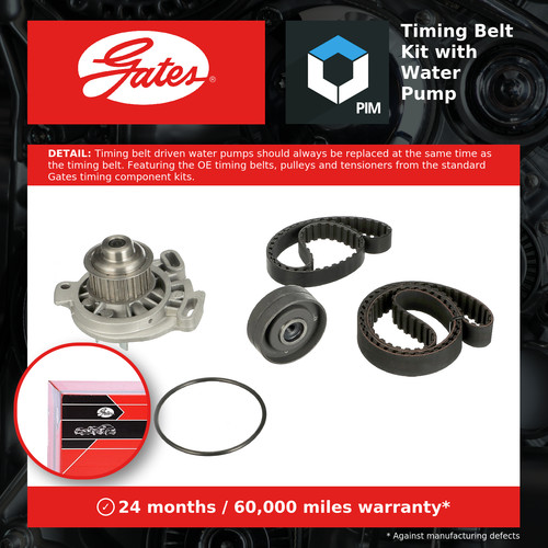 Timing belt water pump kit - belt,