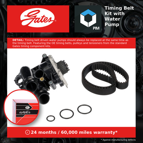Timing belt water pump - water,