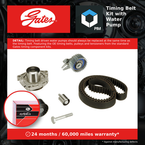 Timing belt water pump kit - pump,
