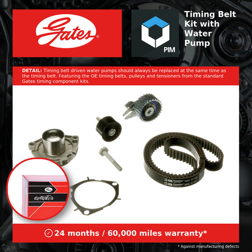 Timing belt water pump - water,