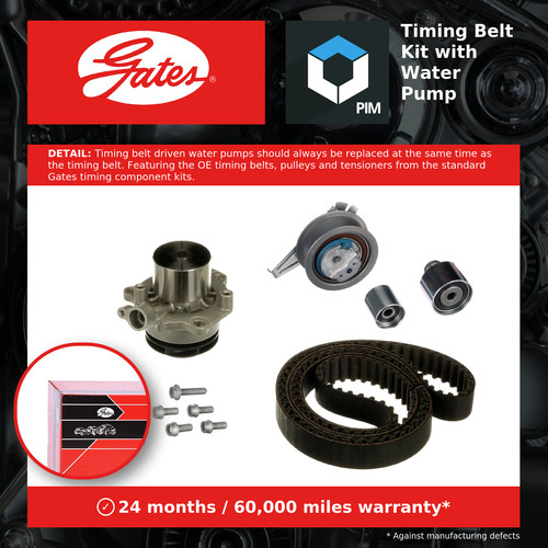 Timing belt water pump - belt, &