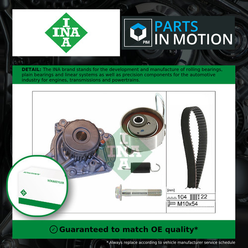 Timing belt water pump kit - belt,